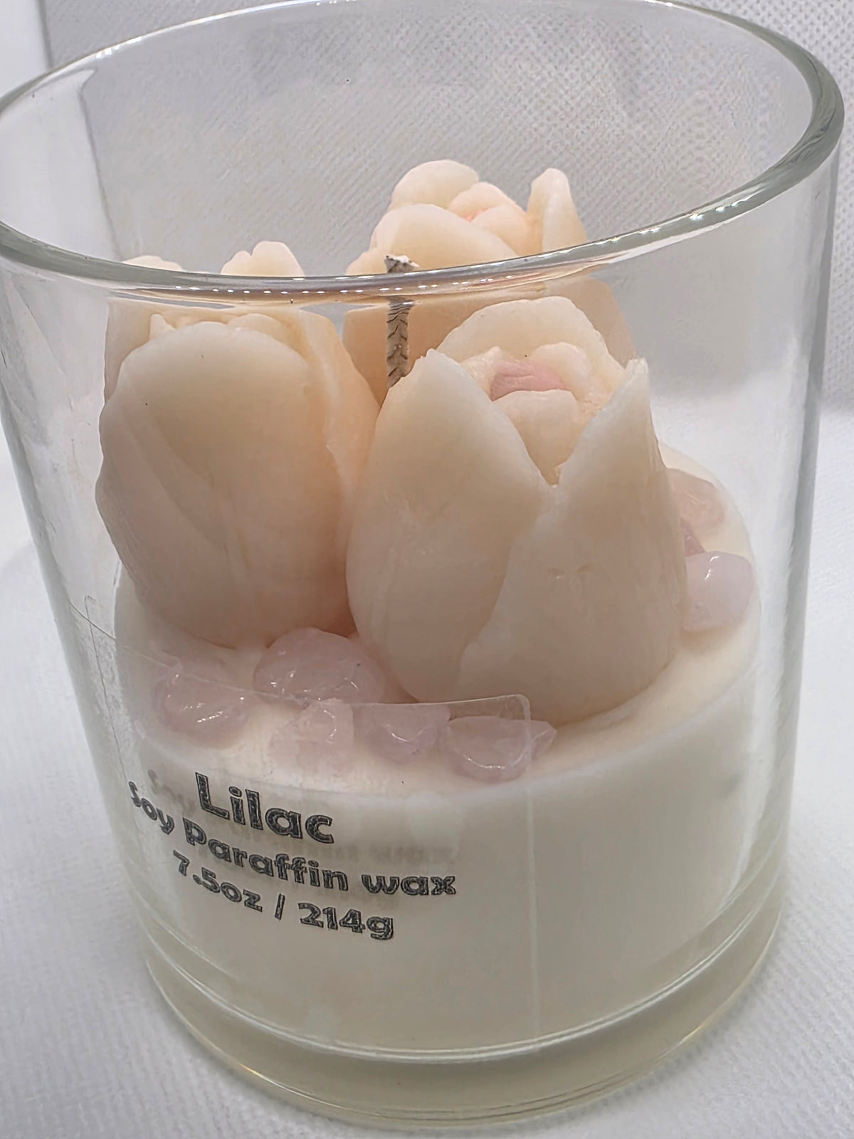 Lilac Floral Candle