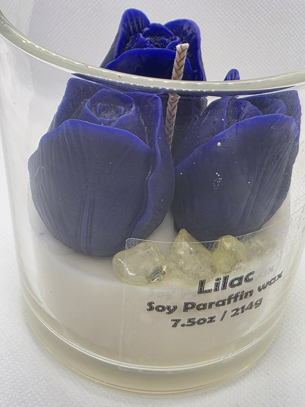 Lilac Floral Candle