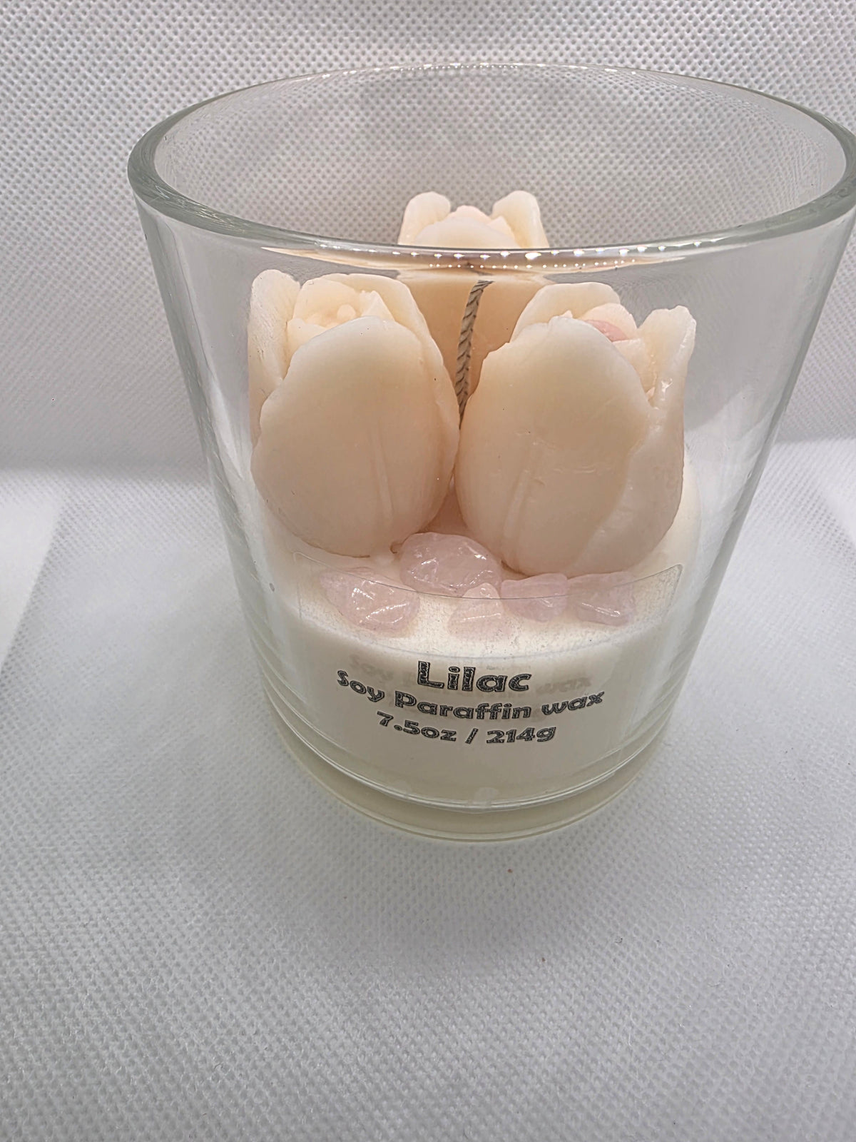 Lilac Floral Candle