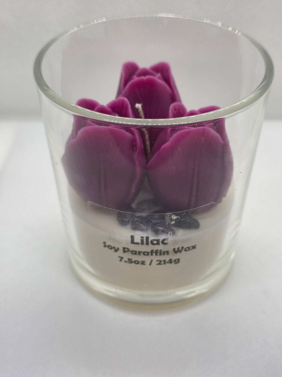 Lilac Floral Candle