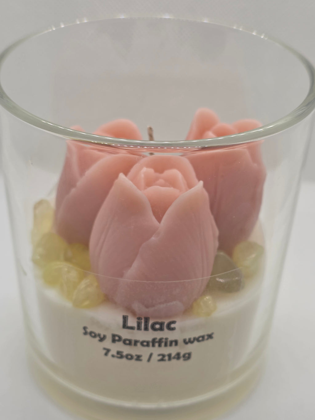Lilac Floral Candle