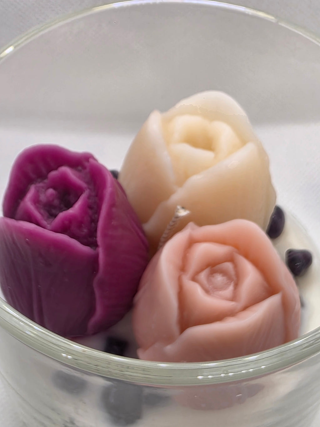 Lilac Floral Candle